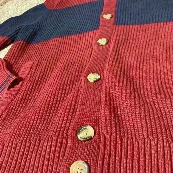 Tommy Hilfiger Men’s Cable Knit Cardigan Button Down Sweater Size Large - Picture 2 of 8